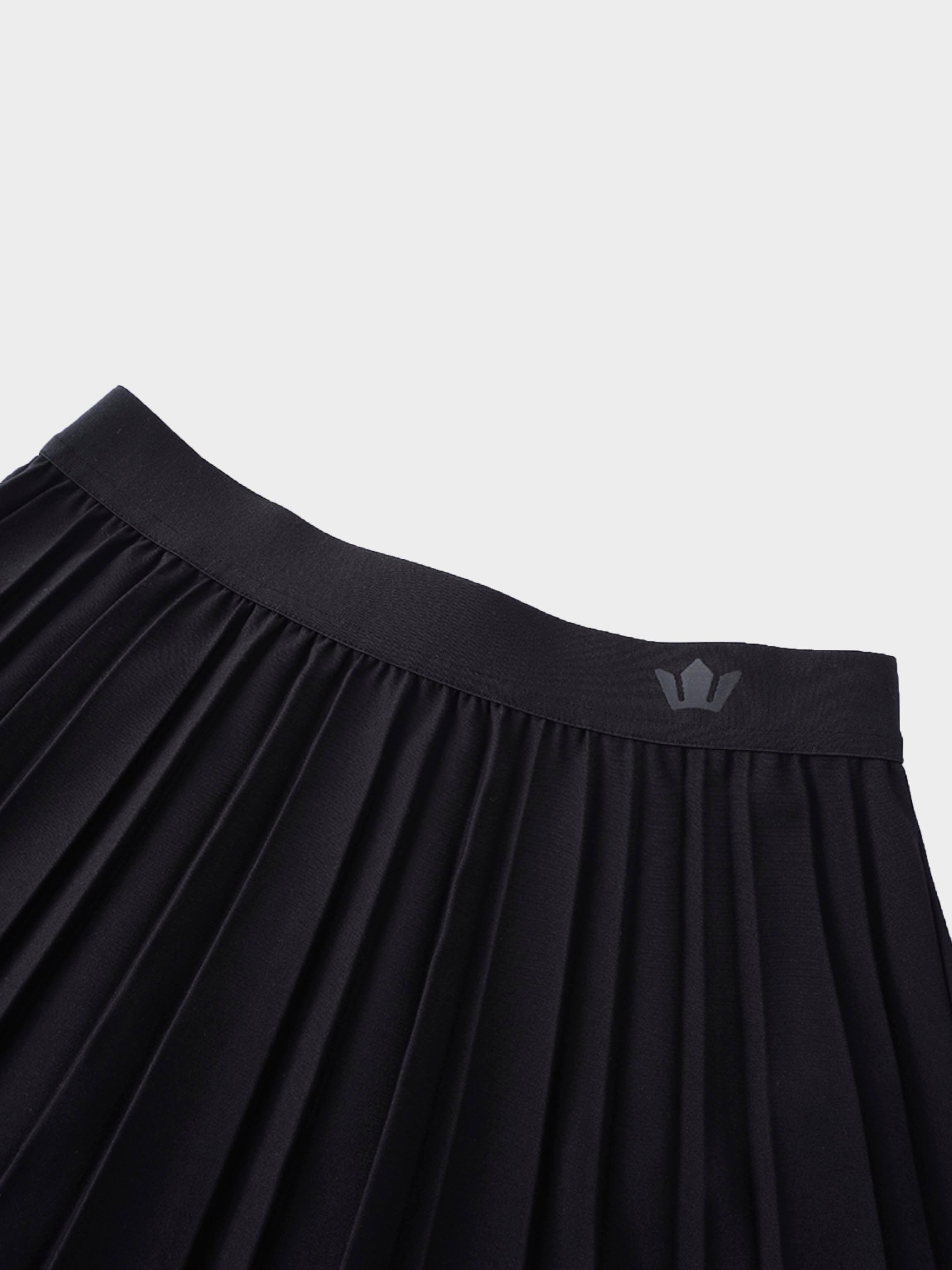 PLEATED SKIRT 35" - BLACK